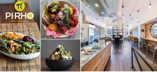A collage of food in a restaurant

Description automatically generated